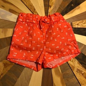 GAP Toddler printed tie front shorts